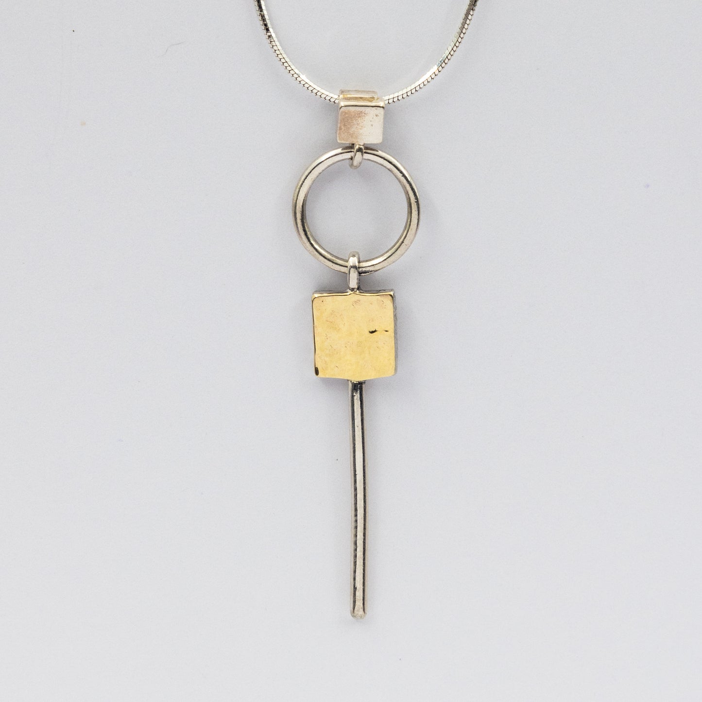 Silberne Halskette mit Gold MVN1800P/G