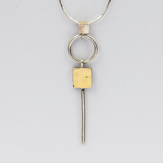 Silberne Halskette mit Gold MVN1800P/G