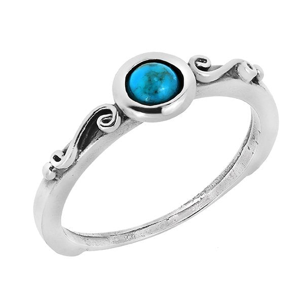 Silver ring with turquoise MVR1768TQ
