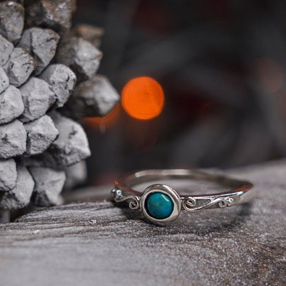 Silver ring with turquoise MVR1768TQ