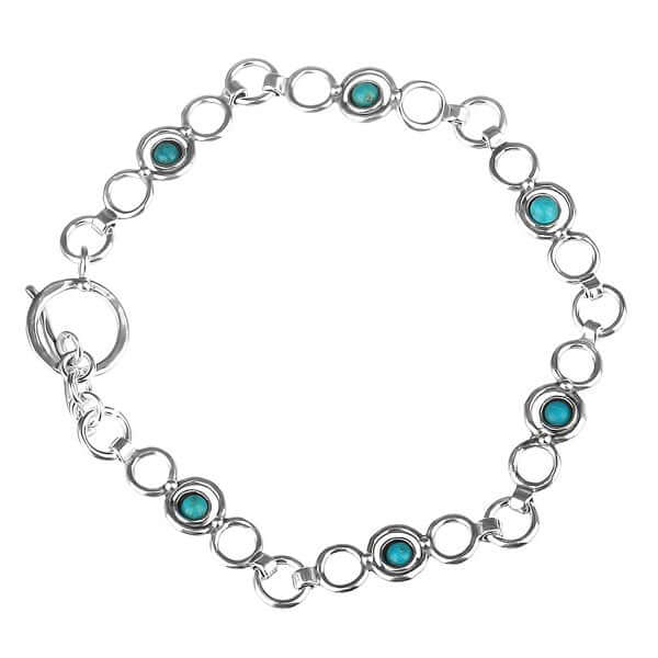 Silver bracelet with turquoise 01B1025TQ
