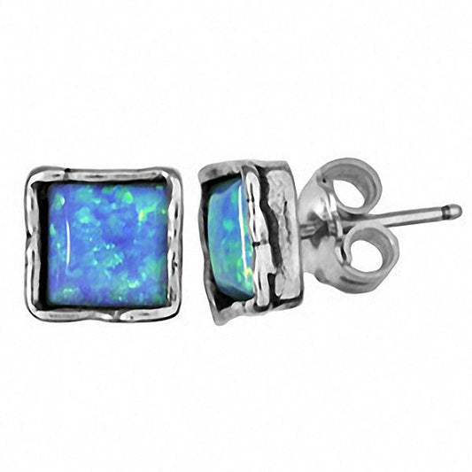 Silberne Ohrringe mit Opal 01E106OP