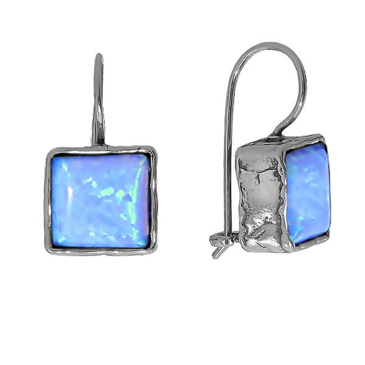 Silberne Ohrringe mit Opal 01E156OP