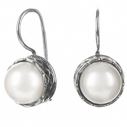 Boucles d'oreilles en argent avec perles 01E1930PL