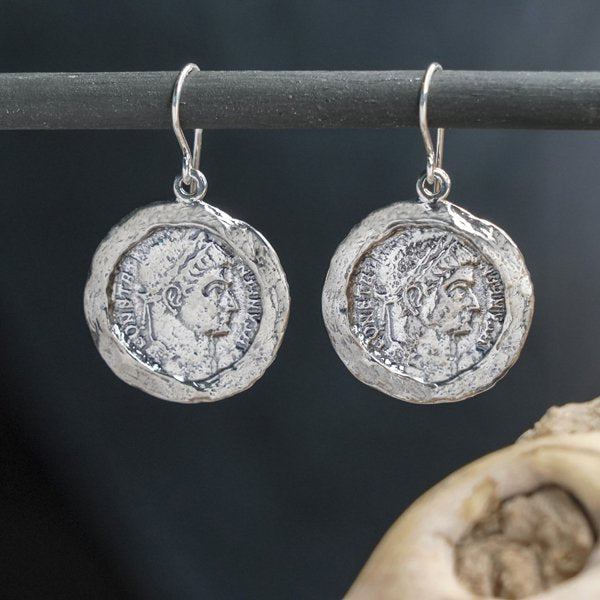 Silver earrings 01E2016