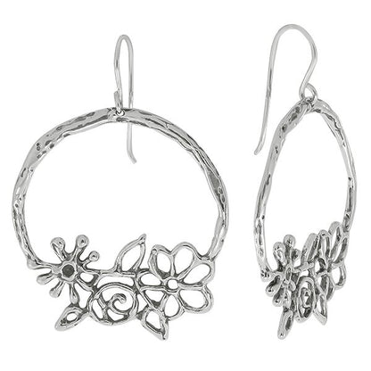 Silver earrings 01E3283