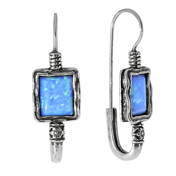 Silberne Ohrringe mit Opal 01E596OP