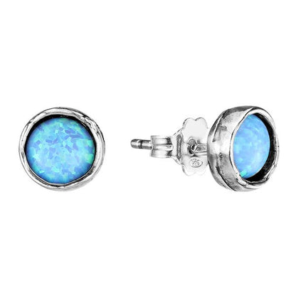 Boucles d'oreilles en argent avec opale 01E674OP