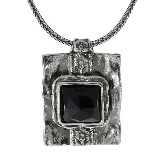 Silberkette mit Onyx 01N696ON