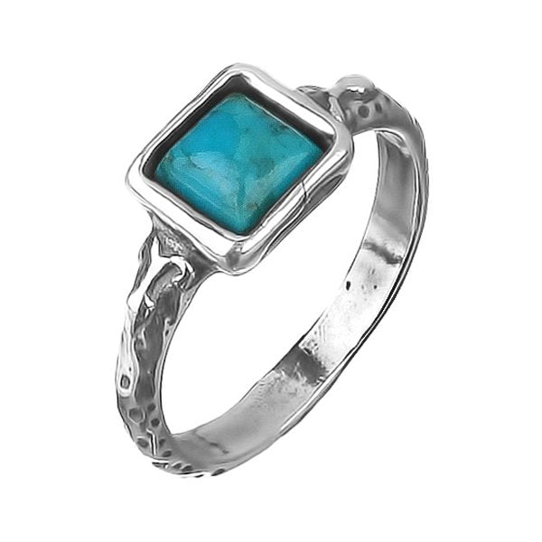 Silver ring with turquoise 01R1341TQ