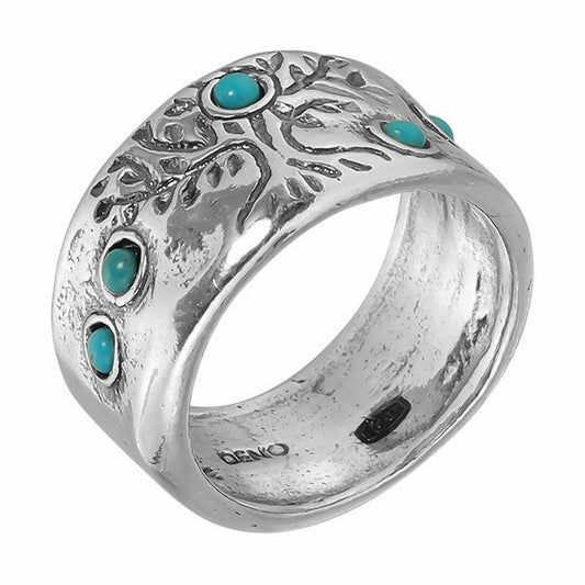 Bague en argent avec turquoise 01R1977TQ