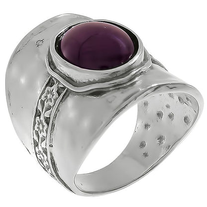 Bague en argent avec grenat 01R2730GR