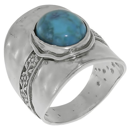 Серебряное кольцо с бирюзой 01R2730TQ