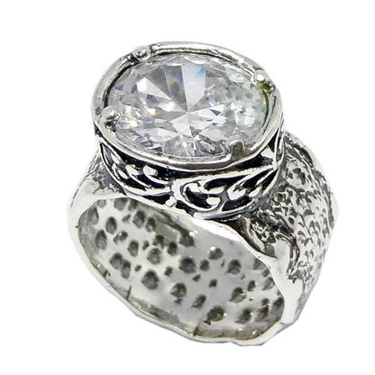 Silver ring with zircon 01R2759CZ