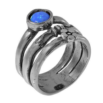 Серебряное кольцо с опалом 01R332OP