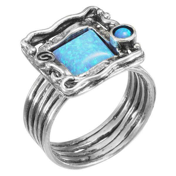 Silver ring with opal 01R371OP