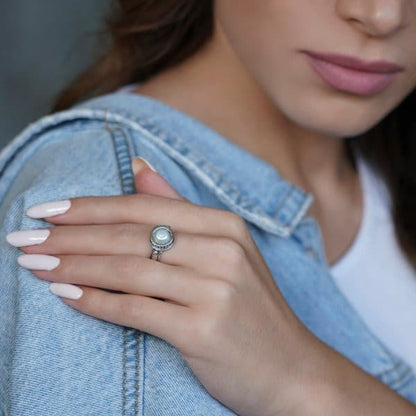 Bague en argent avec perle 01R527PL