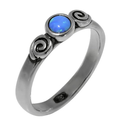 Silver ring with opal 01R603OP