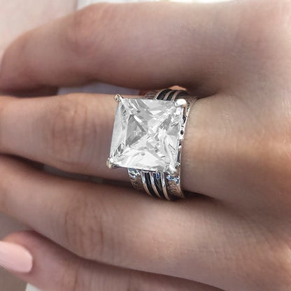 Серебряное кольцо с цирконом 01R630CZ