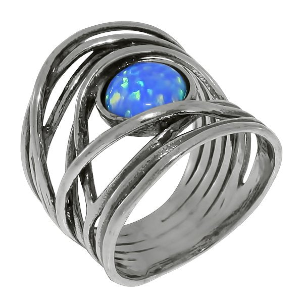 Серебряное кольцо с опалом 01R896OP