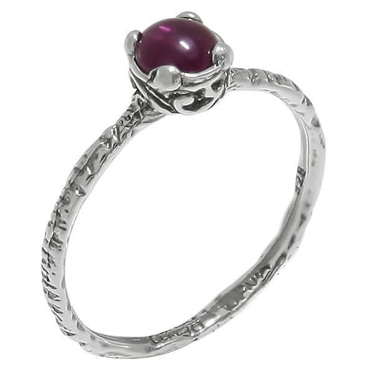 Silver ring with garnet MVR1569GR - Deno Silver