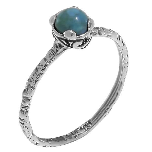 Silver ring with turquoise MVR1569TQ - Deno Silver