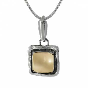 Silver necklace with gold MVN972G