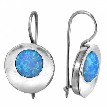 Silver earrings with opal MVE916OP