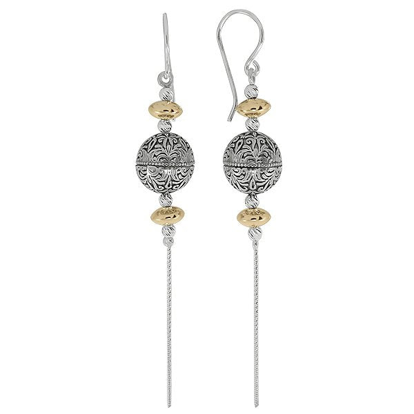 Silver earrings with goldfilled MVEh20