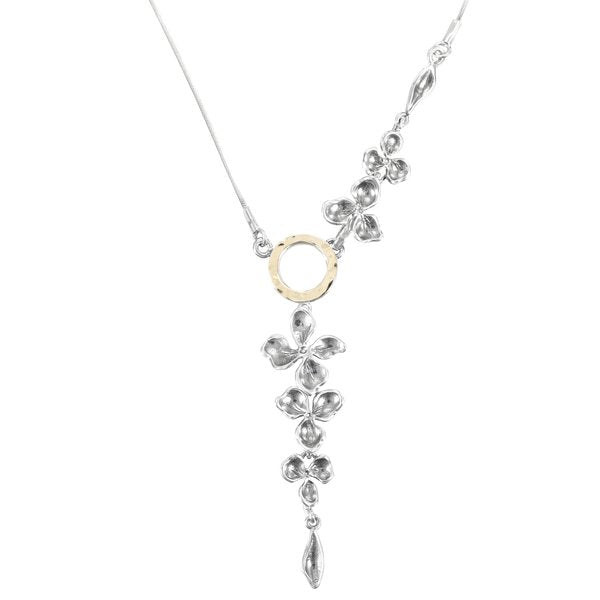 Silver necklace with gold MVN1631G