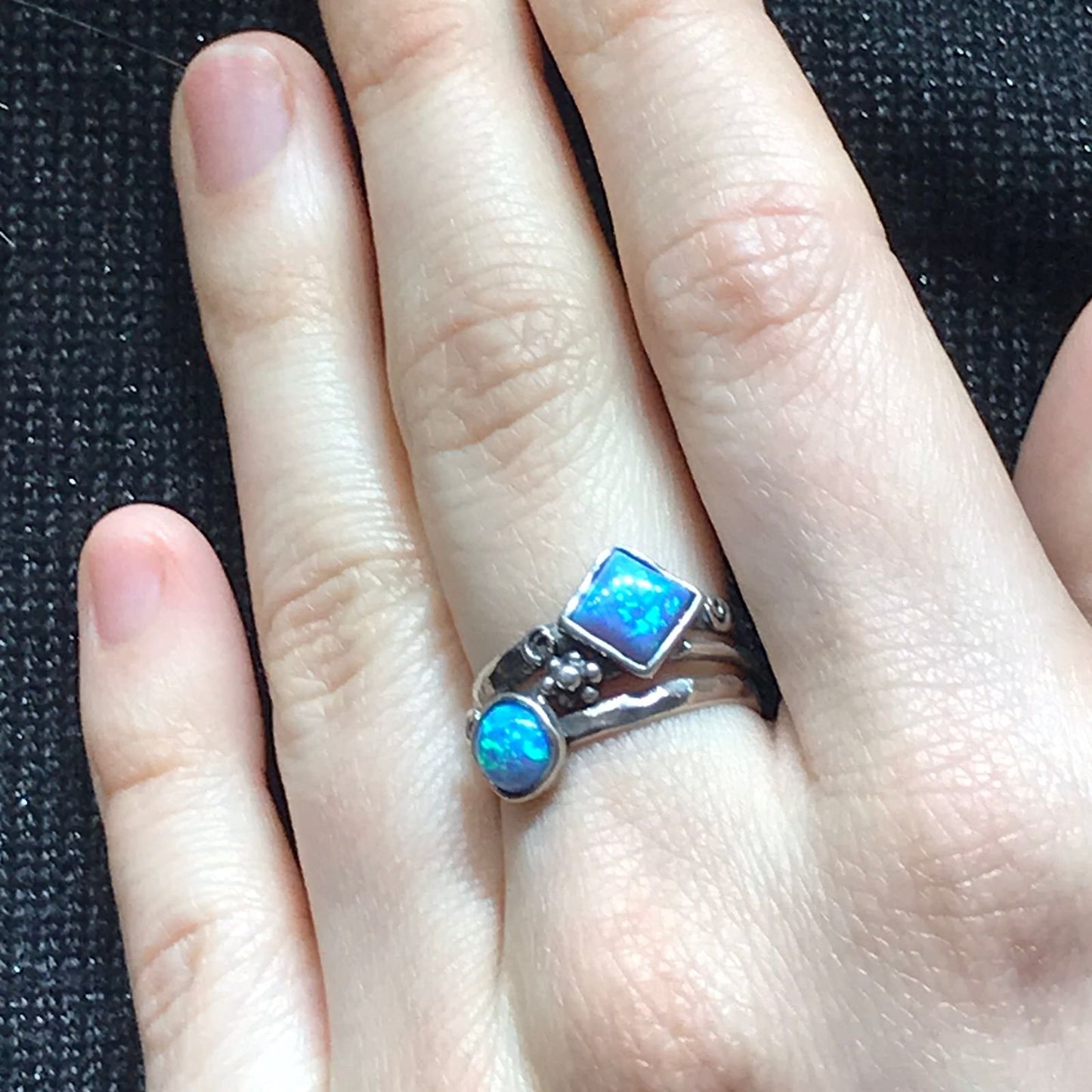 Silver ring with opal MVR1028OP