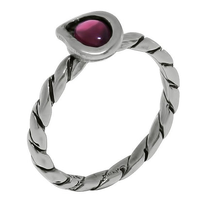 Silver ring with garnet MVR143511GR