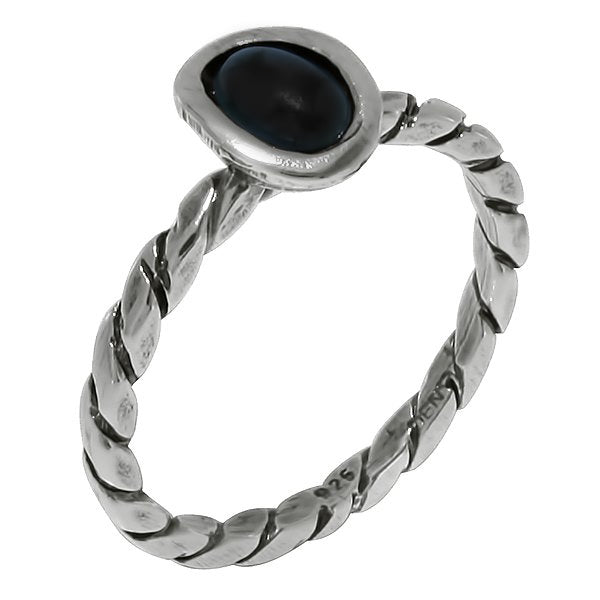Серебряное кольцо с ониксом MVR143511ON