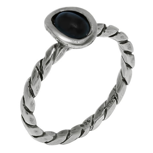 Silver ring with onyx MVR143511ON