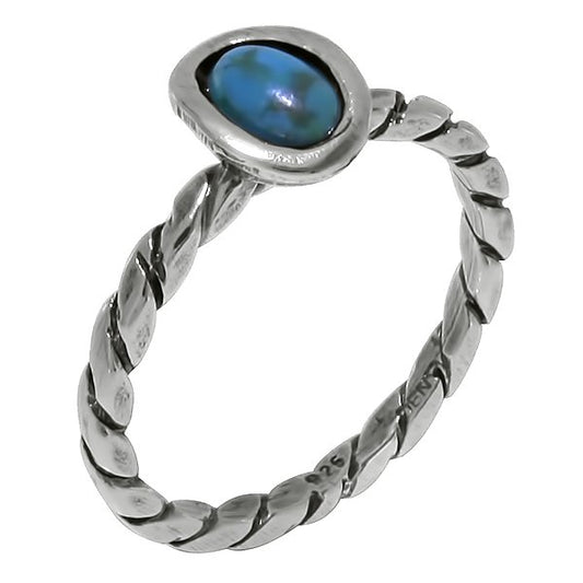 Silver ring with turquoise MVR143511TQ