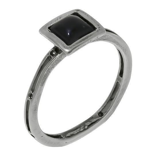 Bague en argent avec onyx MVR143513ON