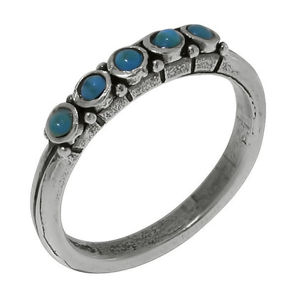 Silver ring with turquoise MVR143610TQ